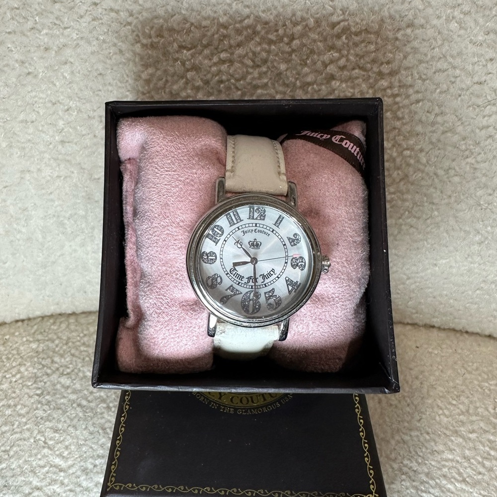 Juicy Couture White Leather Watch